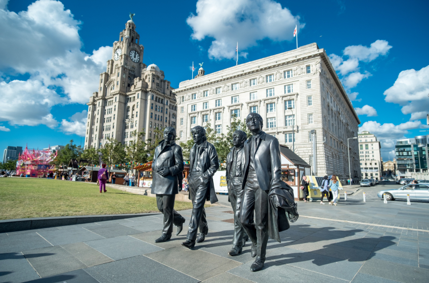 Beatles Sculpture at Liverpool Pier Head